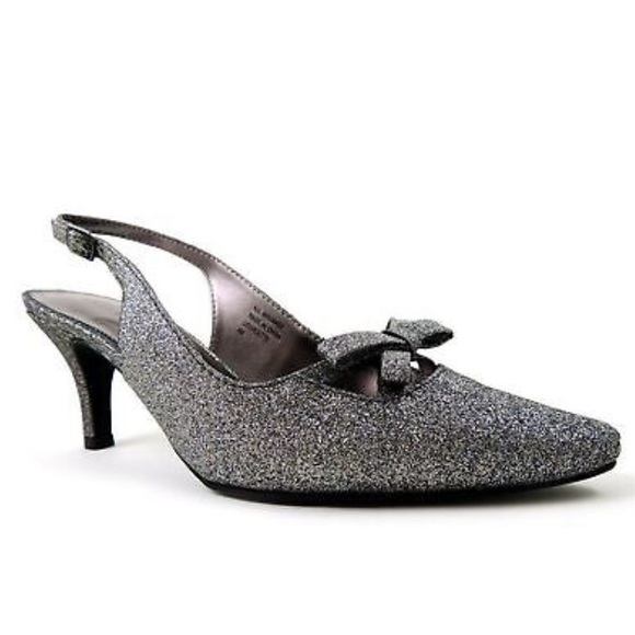 Sparkle Slingback Heels - Picture 1 of 7